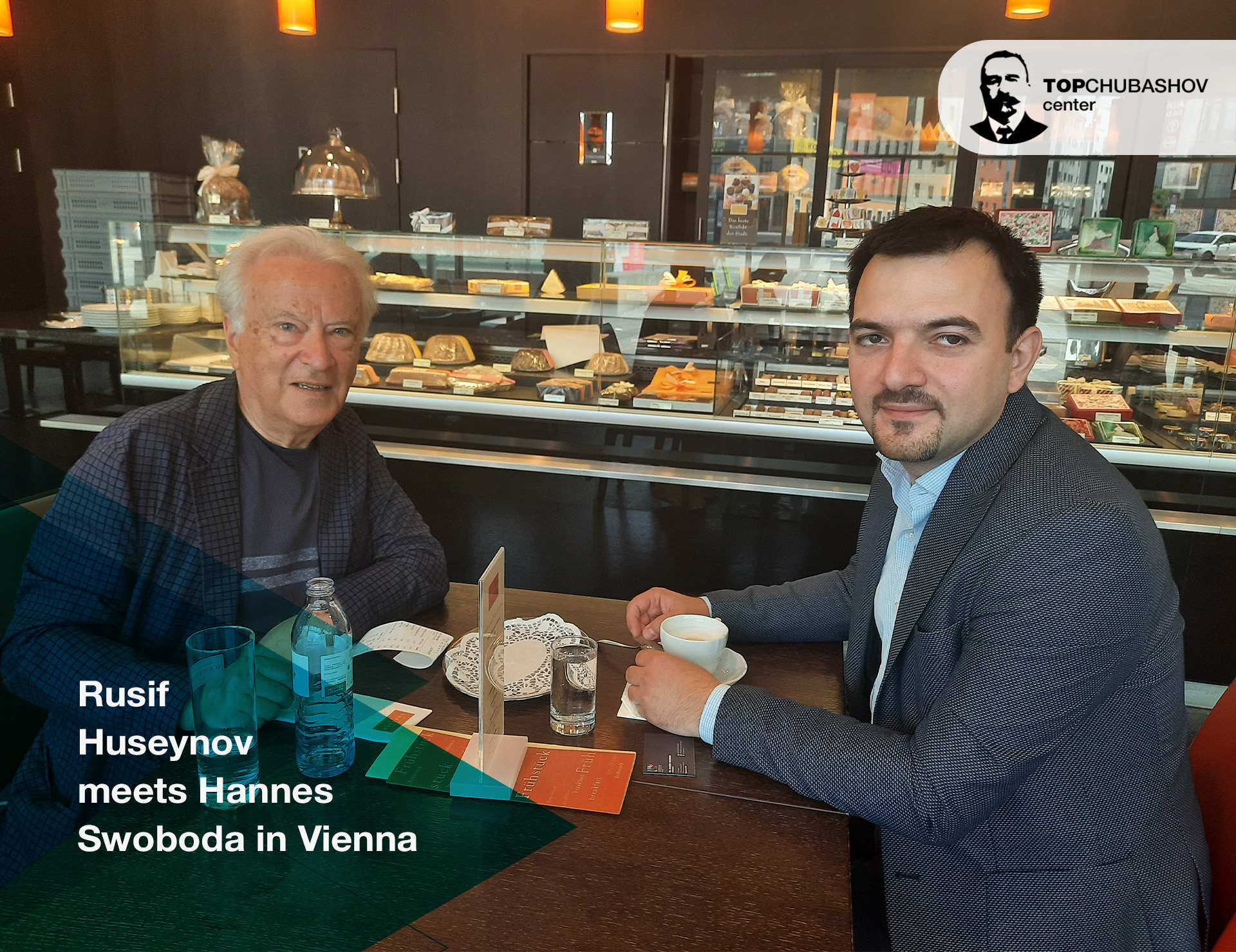 Rusif Huseynov meets with Hannes Swoboda in Vienna
