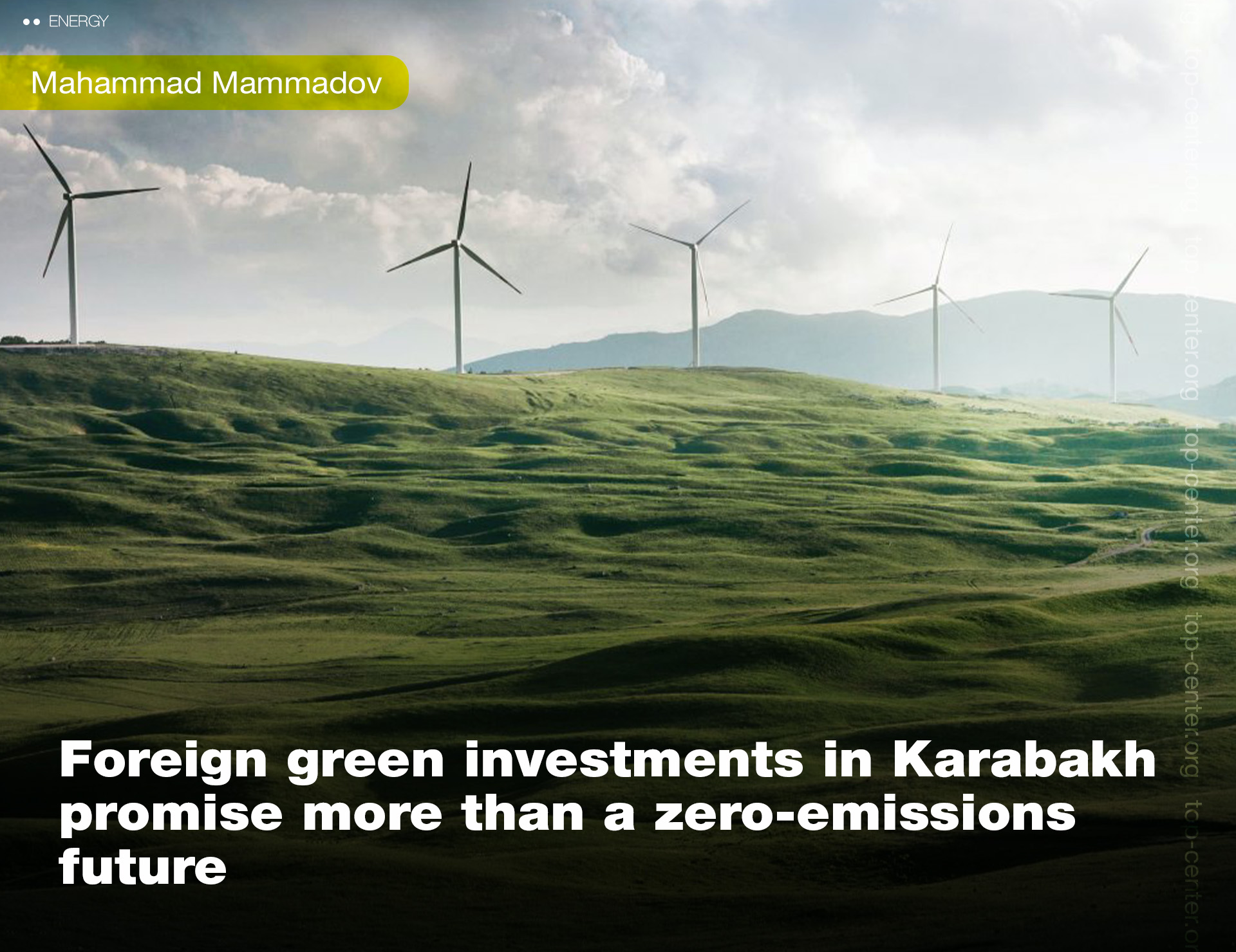 Foreign green investments in Karabakh promise more than a zero-emissions future