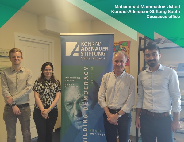 Mahammad Mammadov visited Konrad-Adenauer-Stiftung South Caucasus office
