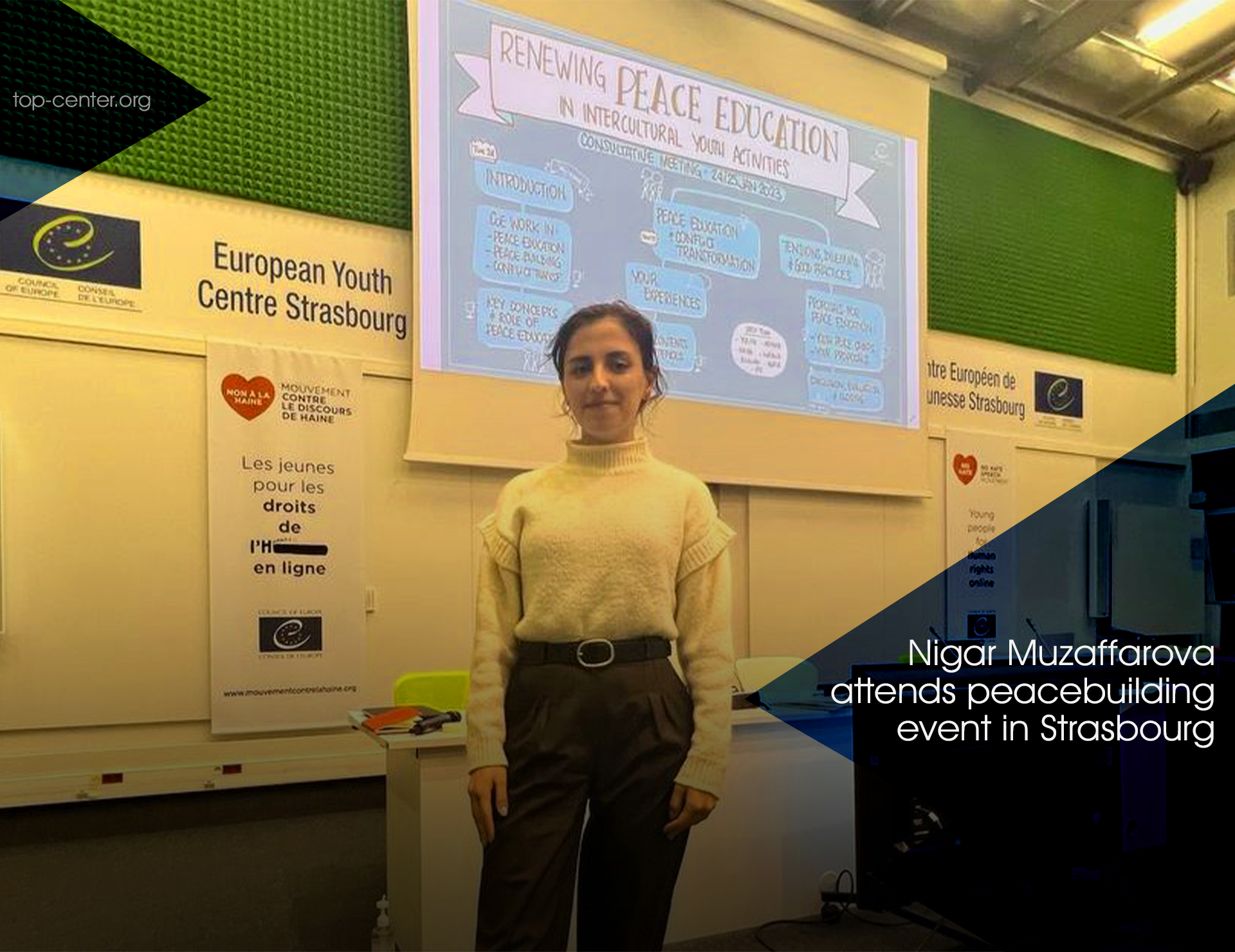 Nigar Muzaffarova attends peacebuilding event in Strasbourg