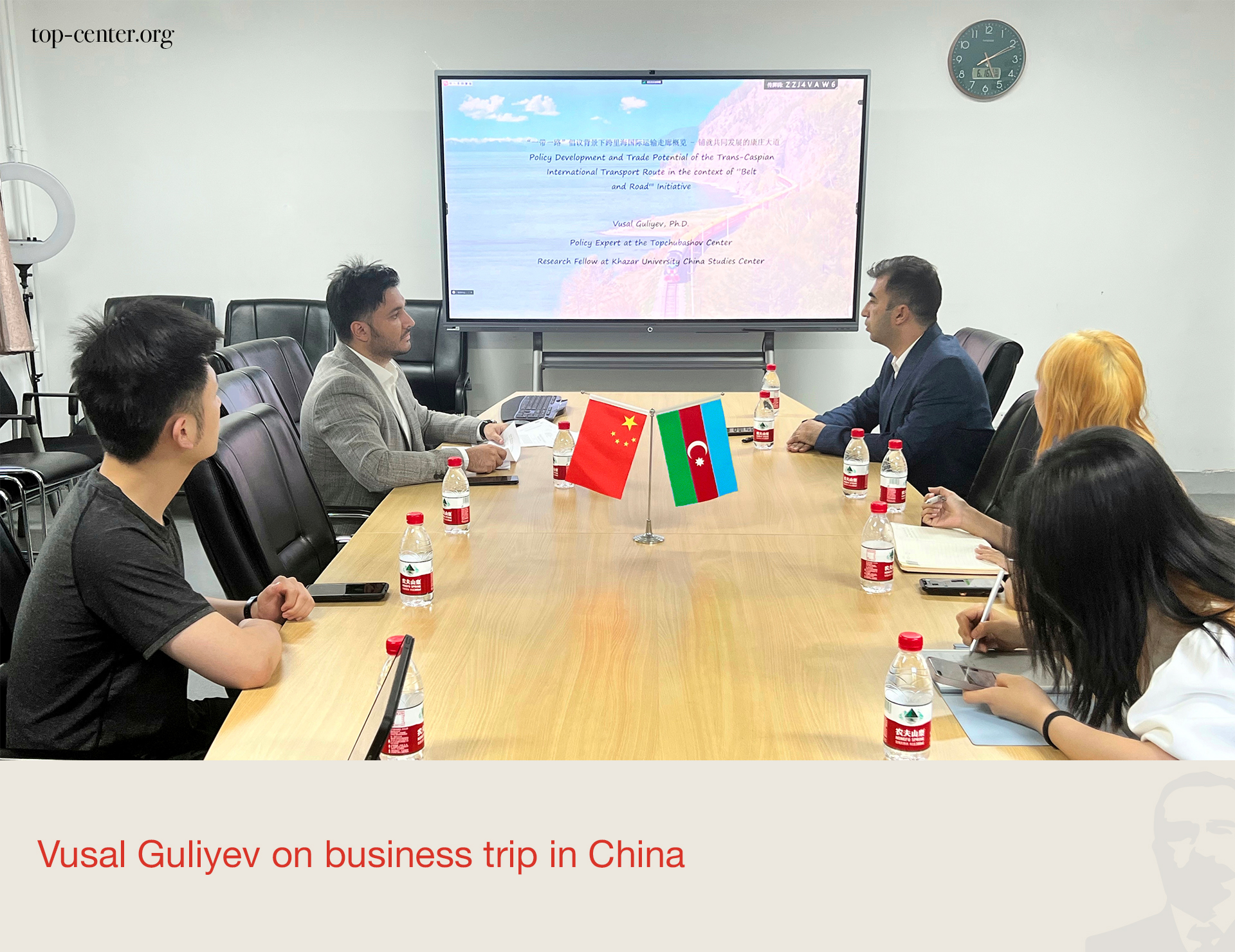 Vusal Guliyev on business trip in China
