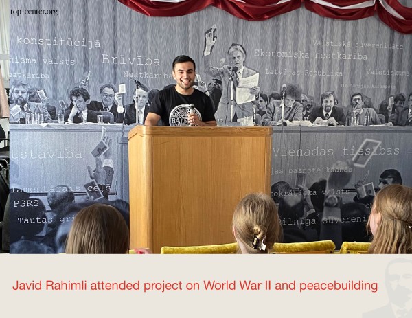Javid Rahimli attended project on World War II and peacebuilding