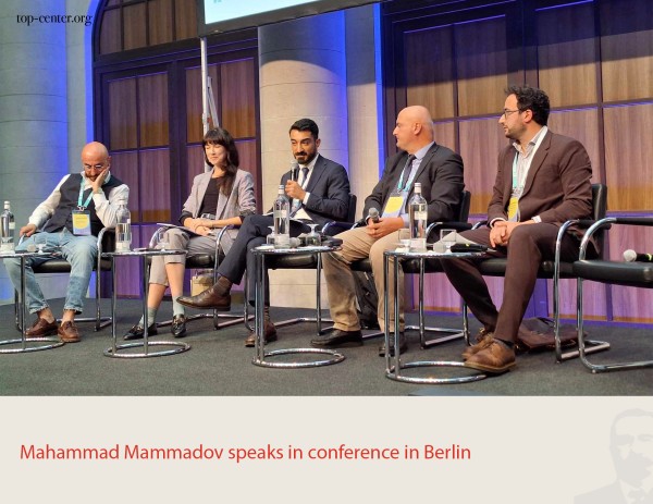 Mahammad Mammadov speaks in conference in Berlin