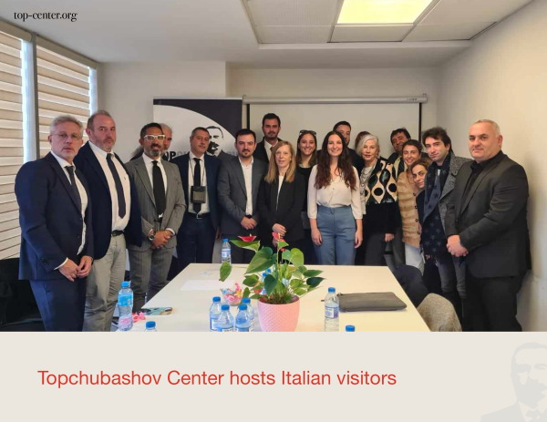 Topchubashov Center hosts Italian visitors