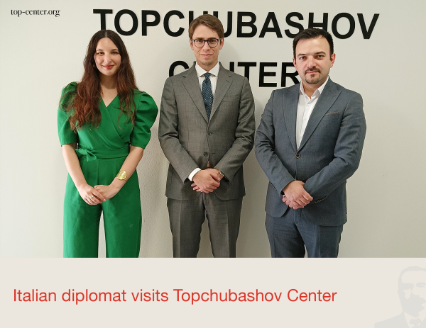 Italian diplomat visits Topchubashov Center