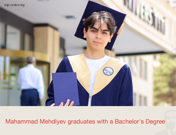 Mahammad Mehdiyev graduates with a Bachelor's Degree
