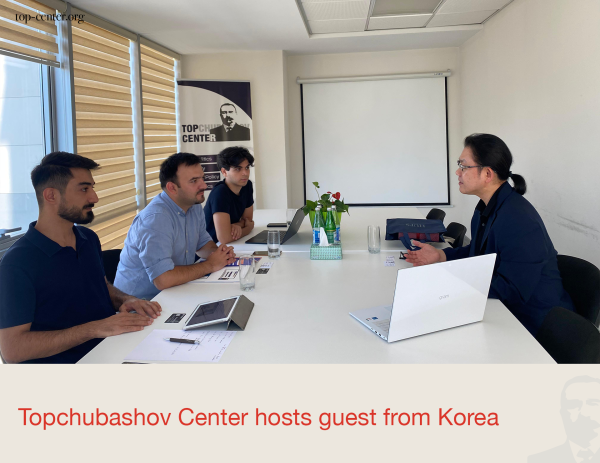 Topchubashov Center hosts guest from Korea