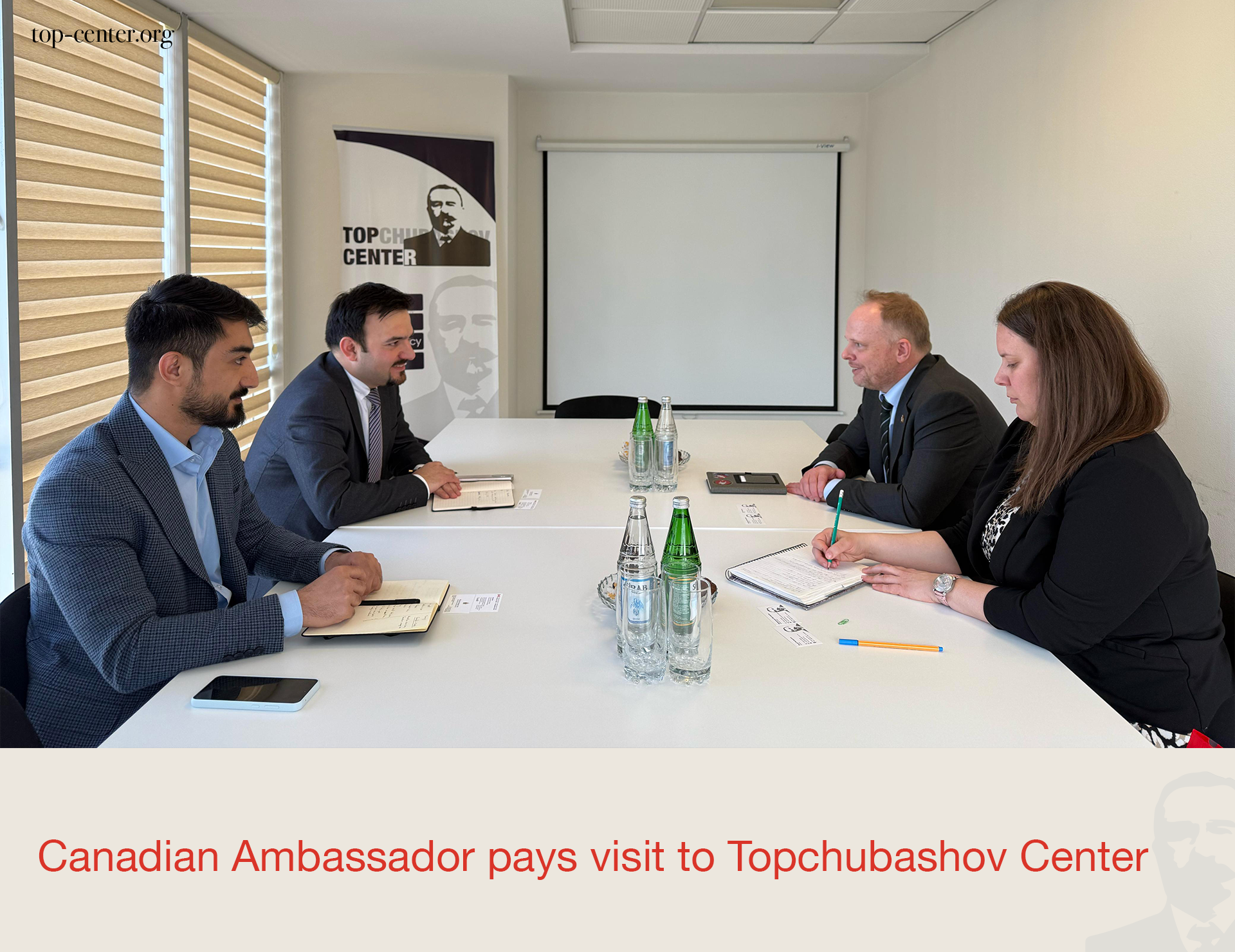 Canadian Ambassador pays visit to Topchubashov Center