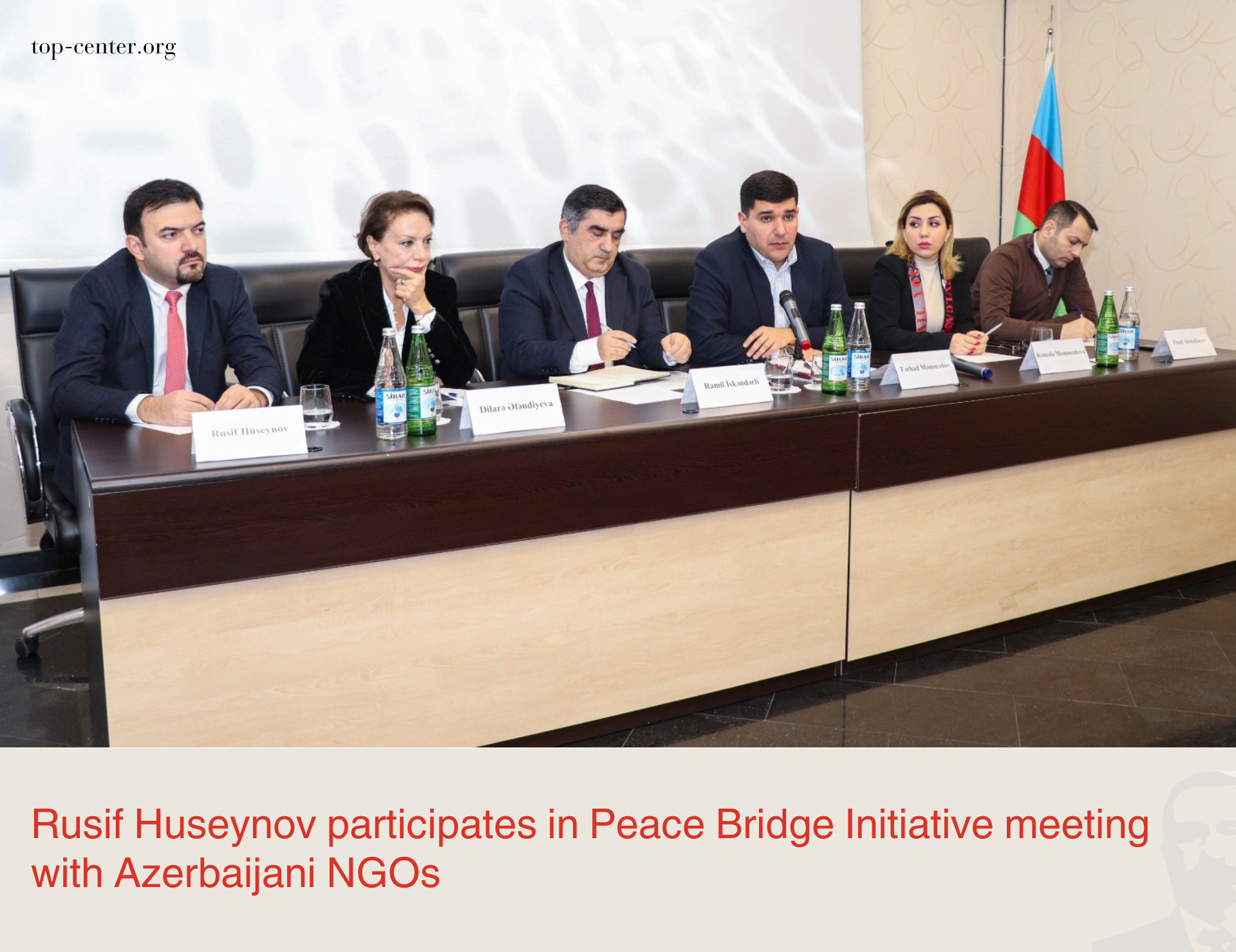 Rusif Huseynov participates in Peace Bridge Initiative meeting with Azerbaijani NGOs