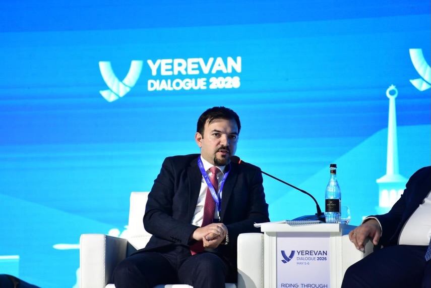 Rusif Huseynov speaks at Yerevan Dialogue 2026